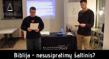 Ar Biblija yra nesusipratimų šaltinis? Reasonable Faith Vilnius